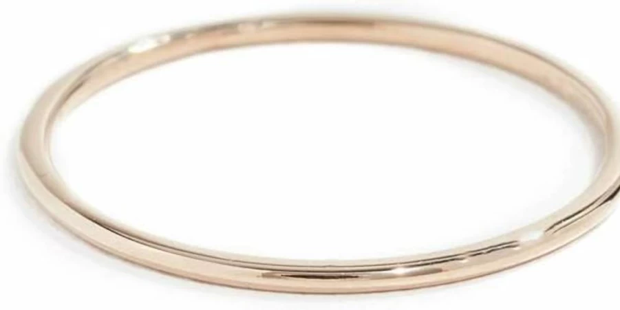 ZOE CHICCO 14K Gold Thin Band Ring for Women - Minimalist Dainty Solid Gold Ring