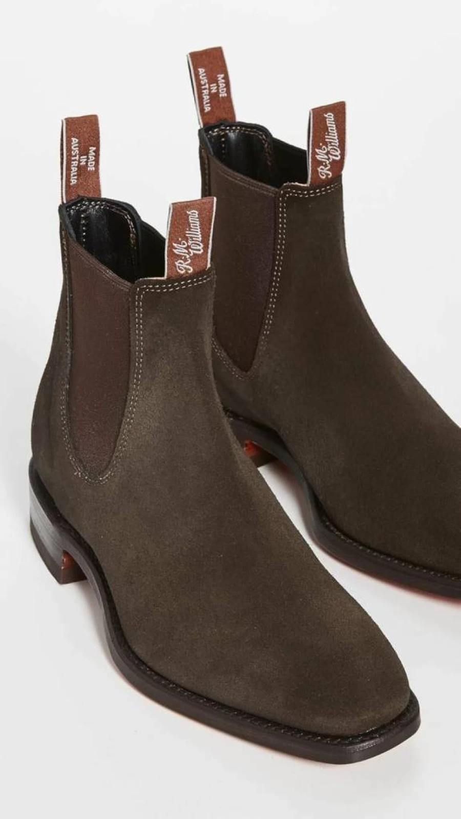 R.M. Williams Men's Suede Chelsea Boots | Premium Leather Ankle Boots for Men
