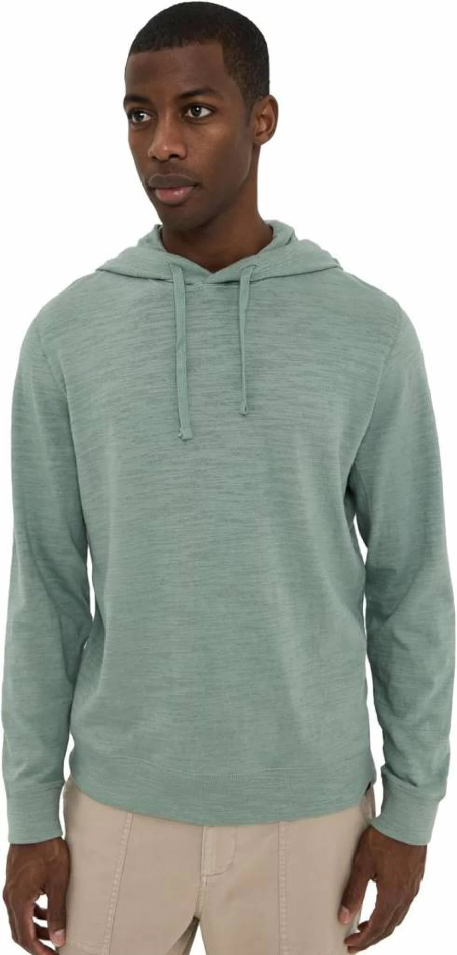Faherty Men's Sunwashed Slub Cotton Hoodie - Soft Pullover Sweatshirt for Casual Comfort