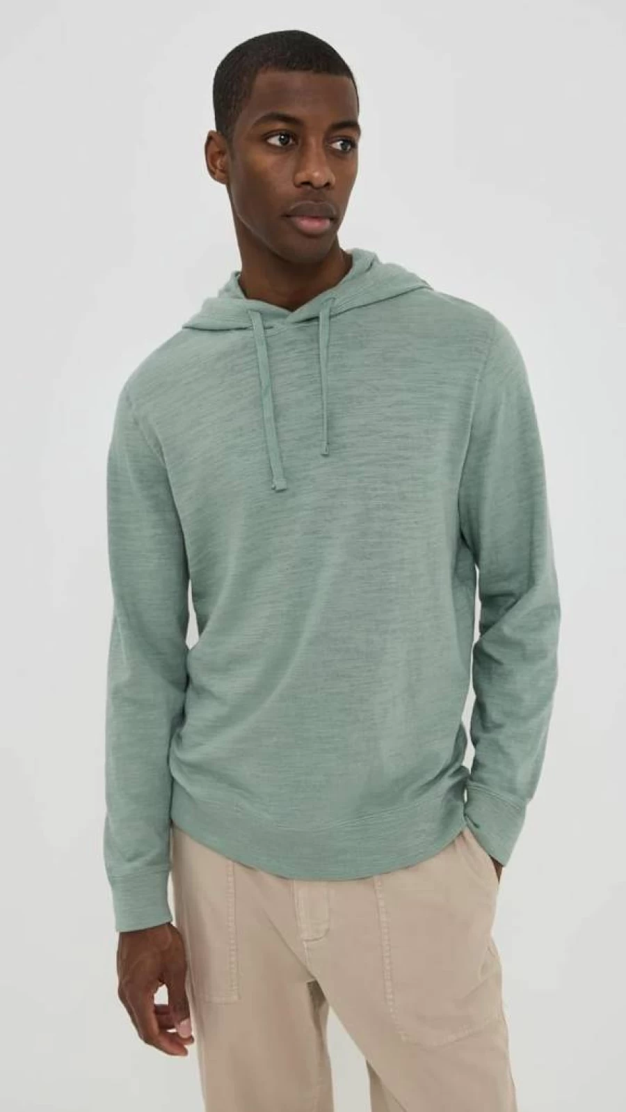 Faherty Men's Sunwashed Slub Cotton Hoodie - Soft Pullover Sweatshirt for Casual Comfort