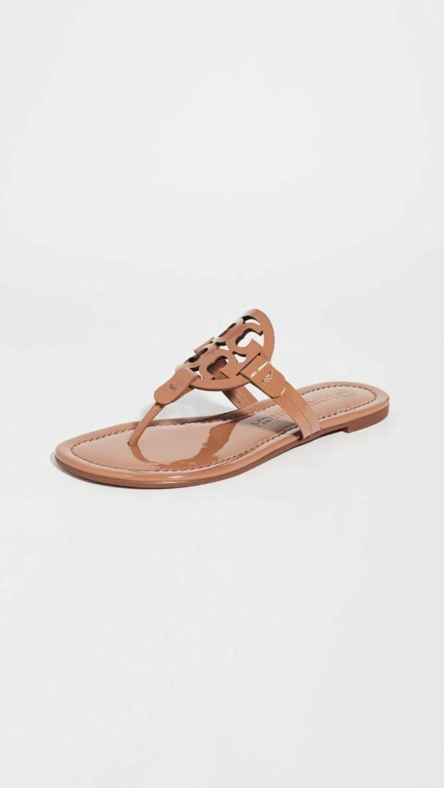 Tory Burch Women's Miller Embellished Leather Sandals - Fashionable & Comfortable Flat Slide Sandals for Women