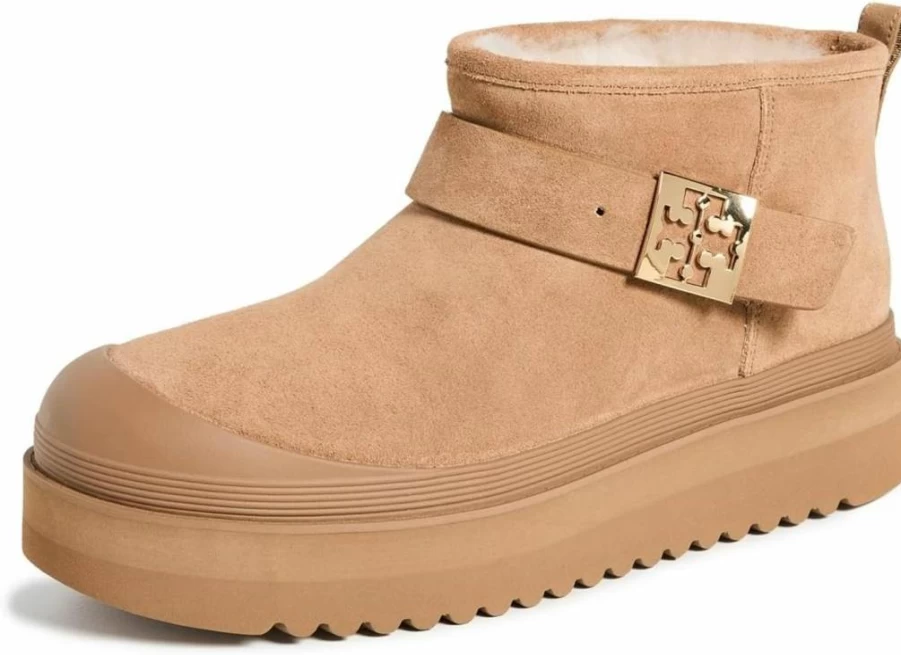 Tory Burch Women's Mellow Shearling Lined Platform Winter Boots