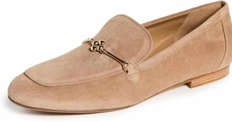 Larroude Women's Katherine Leather Loafers – Classic Comfortable Slip-On Shoes for Everyday Style