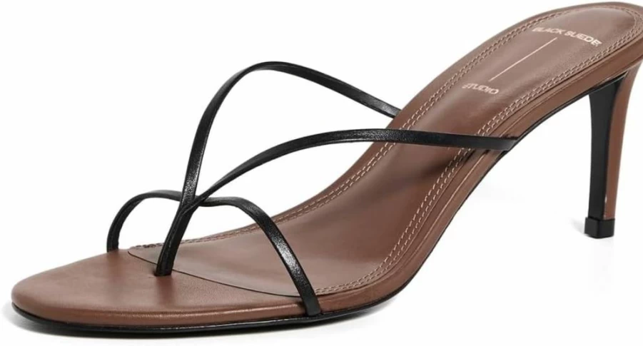 Black Suede Studio Women's Jade Green Suede Sandals with 65mm Heel - Comfortable & Stylish Summer Footwear