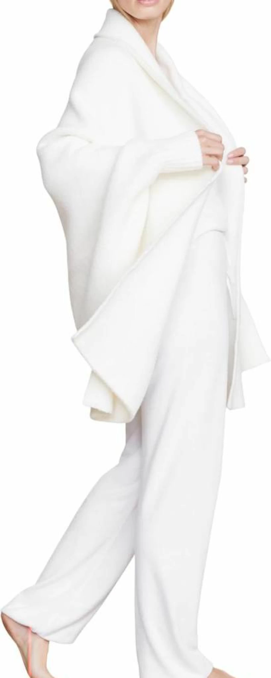 Barefoot Dreams CozyChic Women's Luxury Blanket Wrap - Soft Plush Wearable Throw for Ultimate Comfort