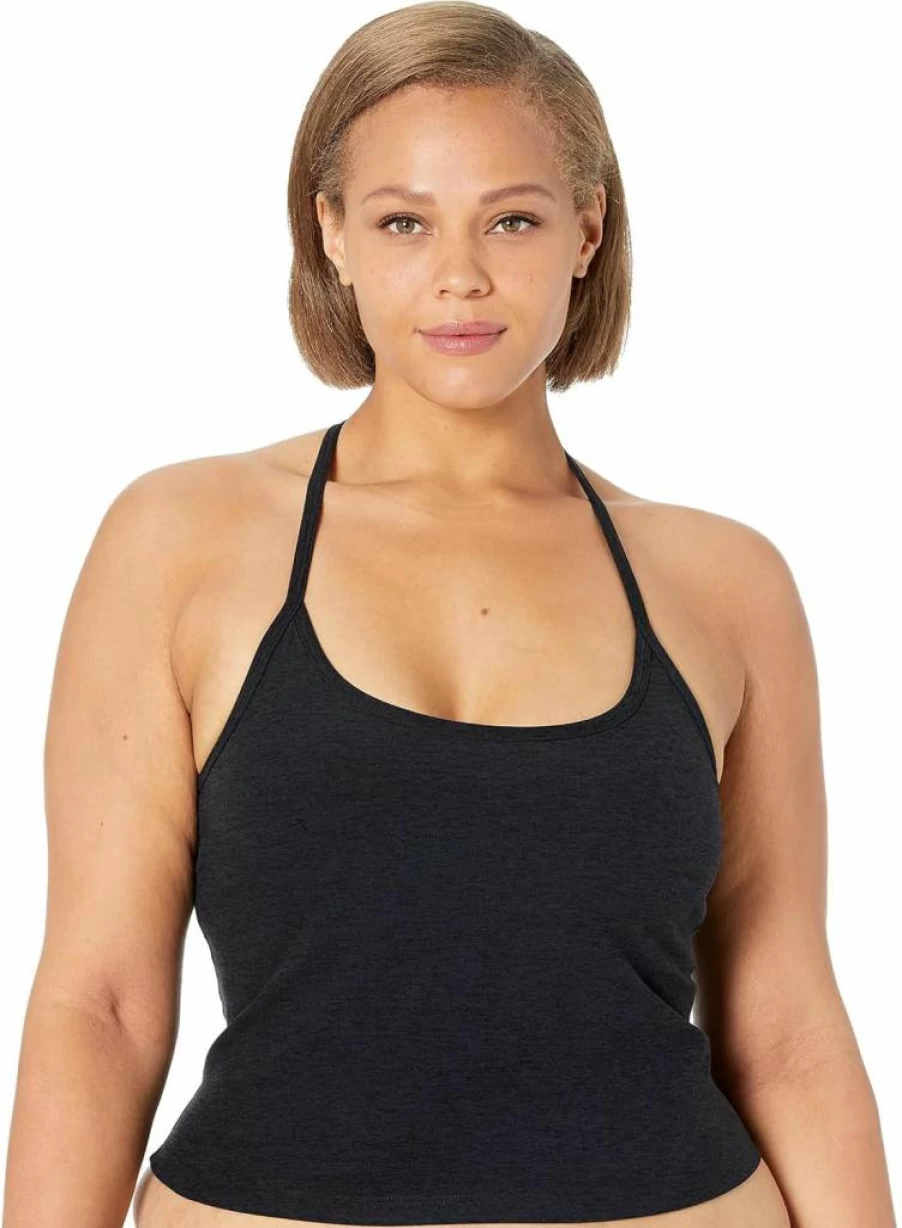 Beyond Yoga Women's Slim Fit Spacedye Cropped Racerback Tank Top for Yoga & Workouts