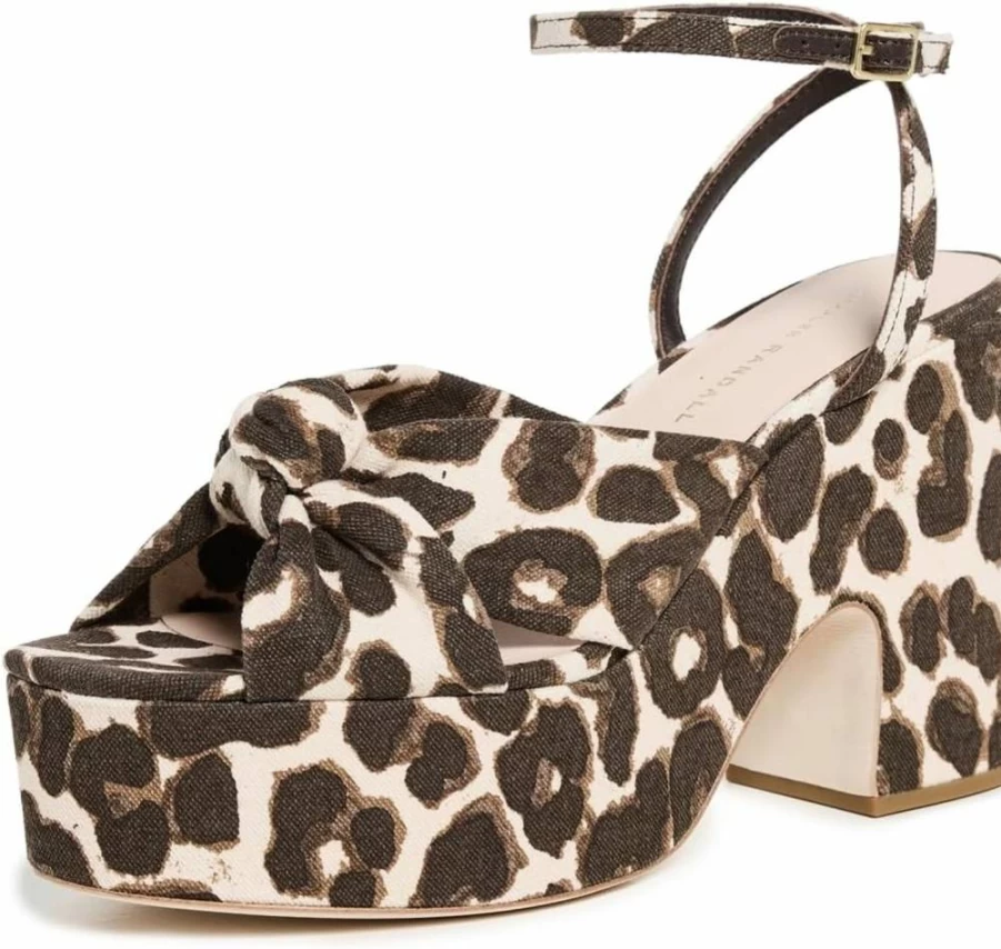 Loeffler Randall Women's Chunky Platform Sandals – Trendy Comfortable High Heel Summer Shoes