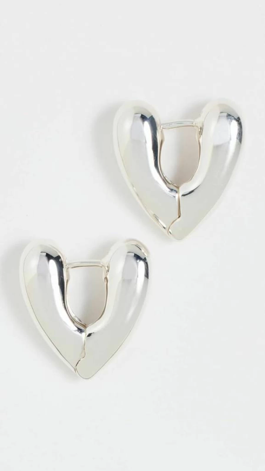 Annika Inez Small Gold Heart Hoop Earrings for Women - Minimalist Dainty Heart-Shaped Hoops