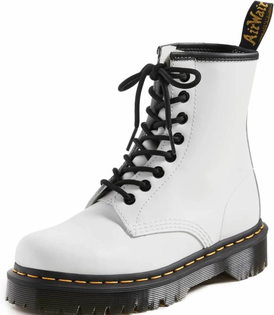 Dr. Martens 1460 Bex Leather Boots Unisex for Men and Women - Classic 8-Eye Lace-Up Ankle Boots with Air-Cushioned Sole