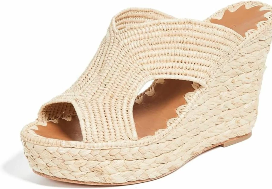 Amazon Women's Lina Wedge Mules Slip-On Sandals - Carrie Forbes Comfort Casual Shoes