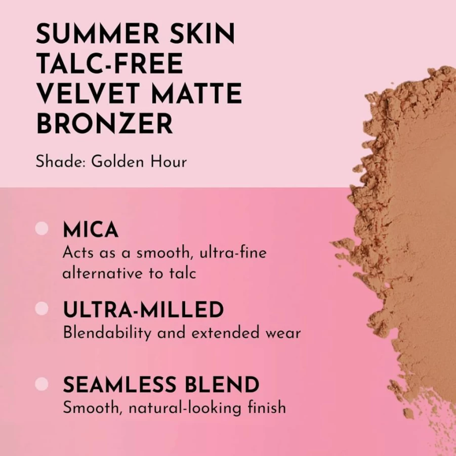 LAWLESS Blazed Velvet Matte Bronzer for Women - Talc Free, 0.3 Oz / 11g, Vegan & Cruelty-Free Makeup
