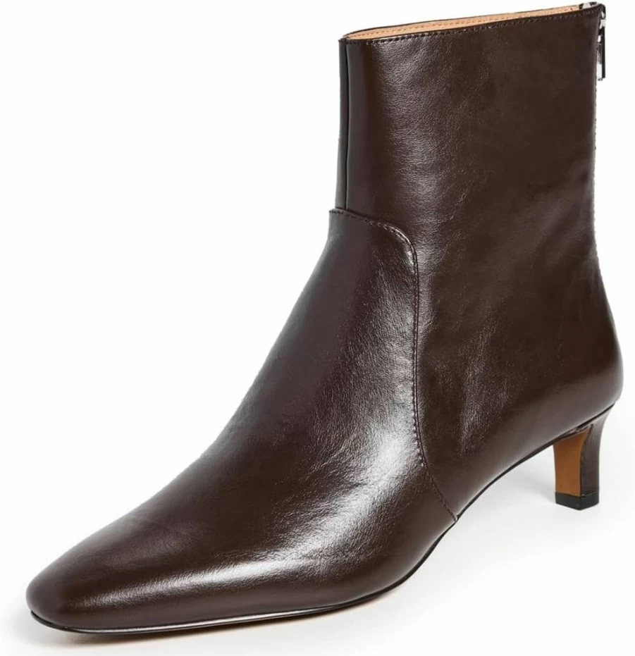 Madewell Women's Dimes Kitten Heel Boots - Stylish Low Heel Ankle Boots for Women