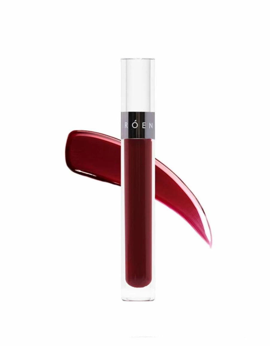 Roen Kiss My Liquid Lip Balm - Vegan, Cruelty-Free Clean Beauty in Deep Berry Shade Scout