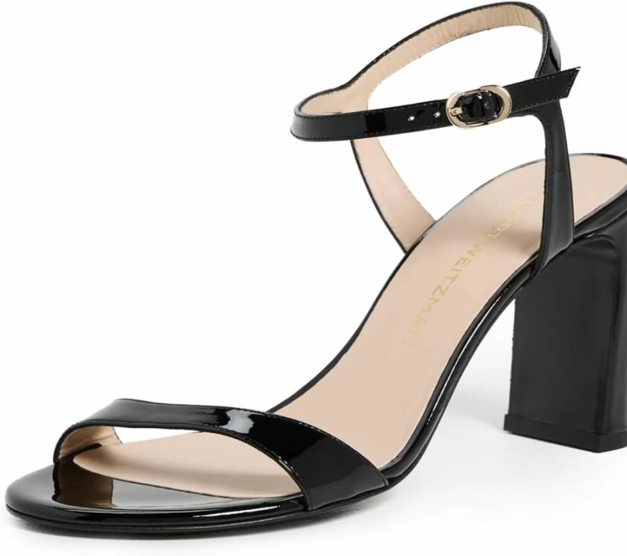 Stuart Weitzman Women's Babette 85mm Heeled Sandals | Luxury Designer Strappy Summer Shoes