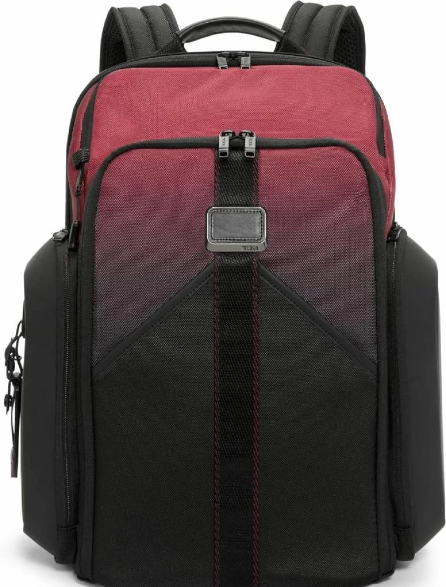 TUMI Alpha Bravo Expandable Tech Backpack for 15" Laptop - Large Durable Travel & Work Backpack - Black 18x12x8.5 Inches