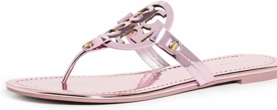Tory Burch Women's Miller Sandals Flat Comfortable Flip-Flops Casual Beach Shoes