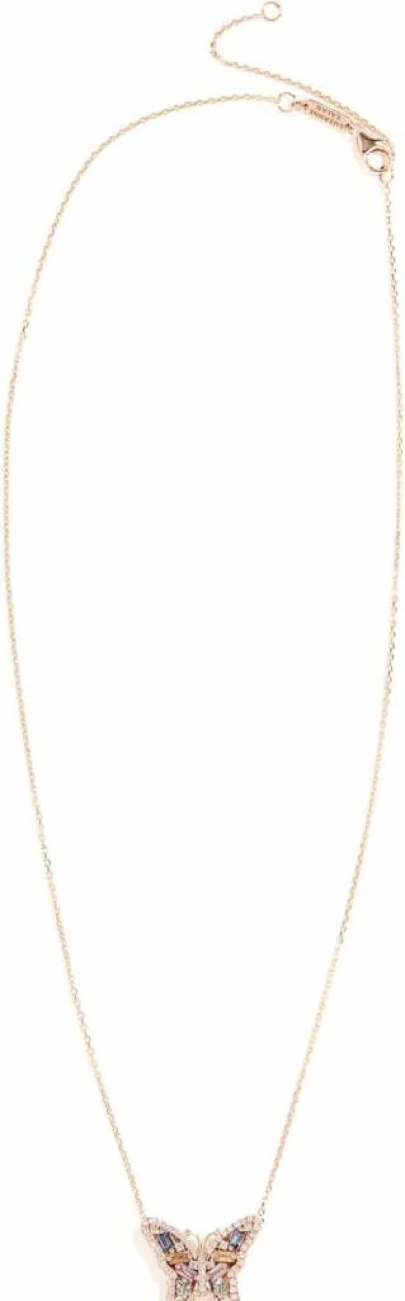 Suzanne Kalan 18K Rose Gold Fireworks Butterfly Pendant Necklace for Women