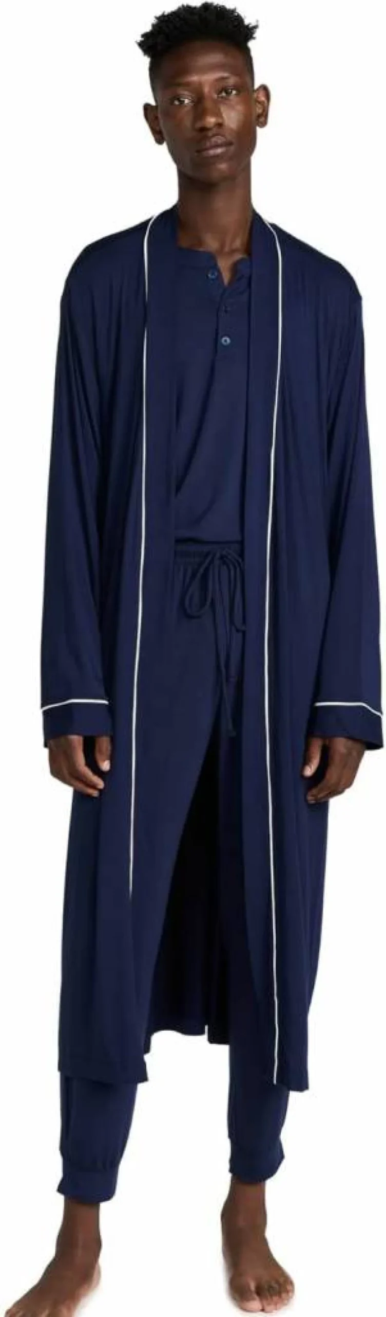 Eberjey William Men's Modal Robe - Soft Luxury Loungewear for Men