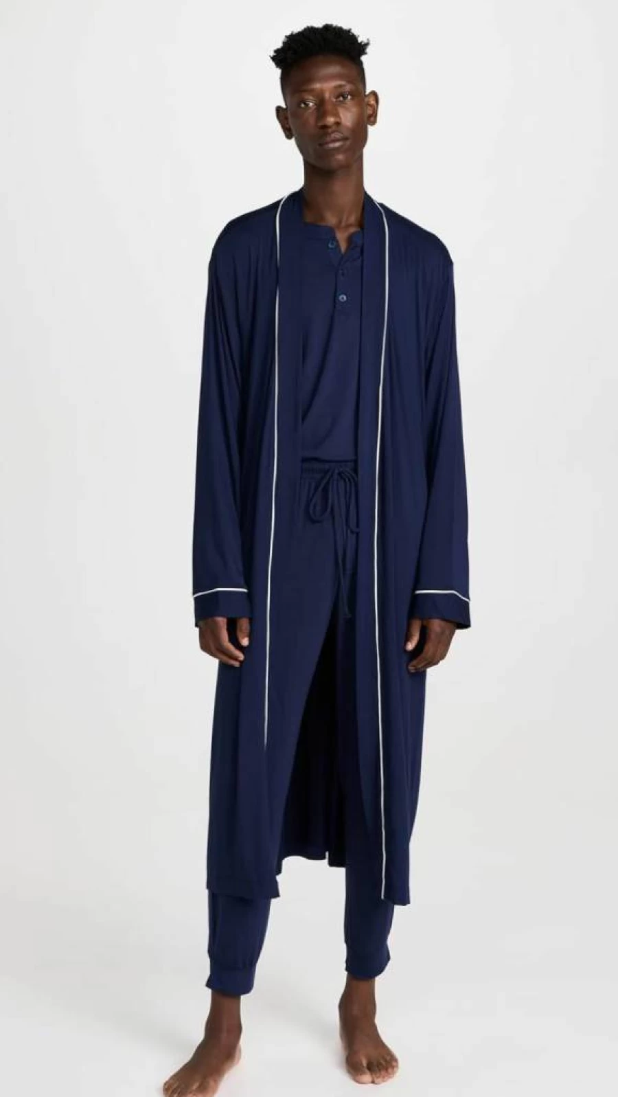 Eberjey William Men's Modal Robe - Soft Luxury Loungewear for Men