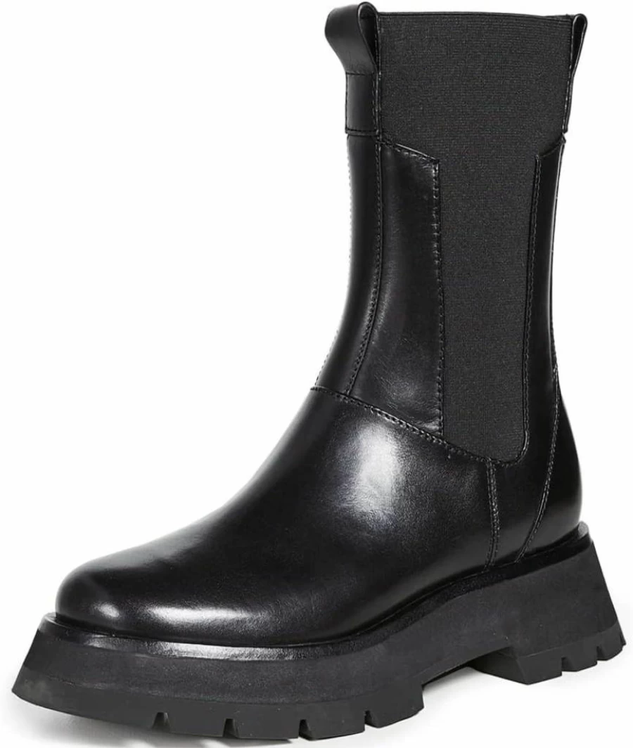 3.1 Phillip Lim Women's Kate Combat Boots with Lug Sole - Stylish Ankle Boots for Women