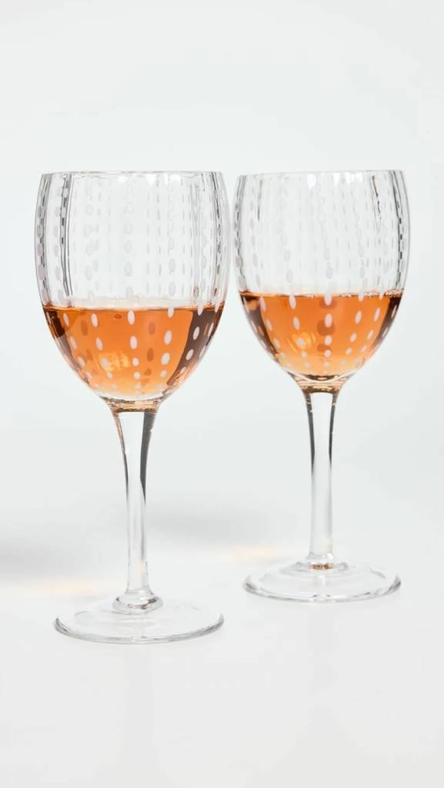 Zafferano Perle 2-Piece Elegant Wine Goblet Set for Women