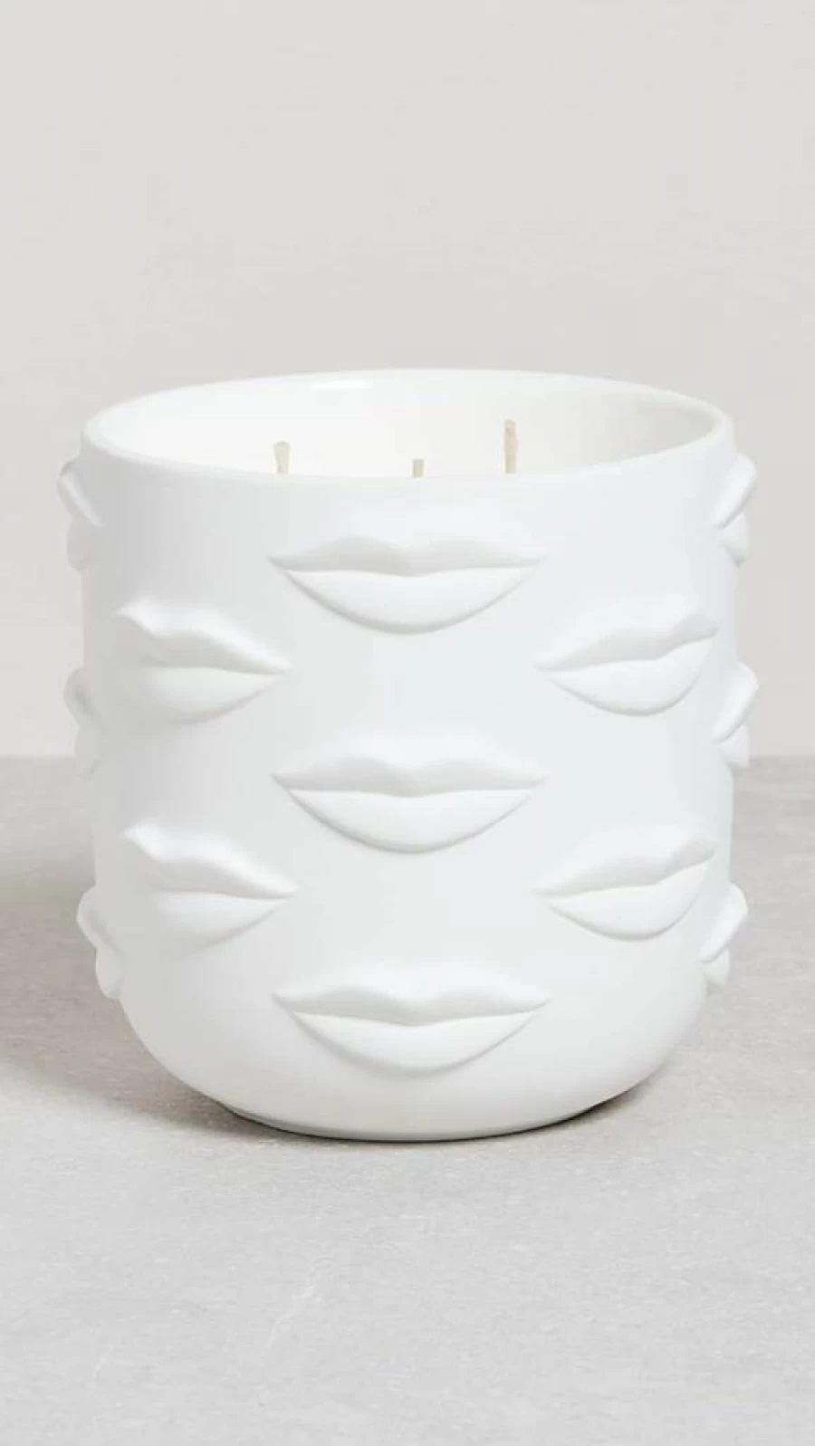 Jonathan Adler Muse Bouche Scented Candle - White 3-Wick Decorative Home Fragrance