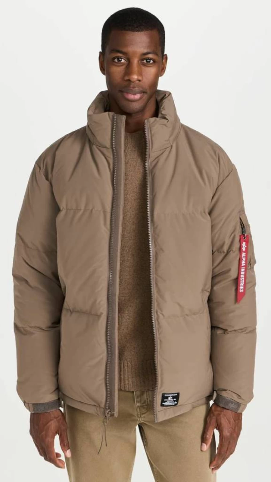 Alpha Industries Men's Puffer Parka Jacket - Winter Warm Bomber Coat for Men