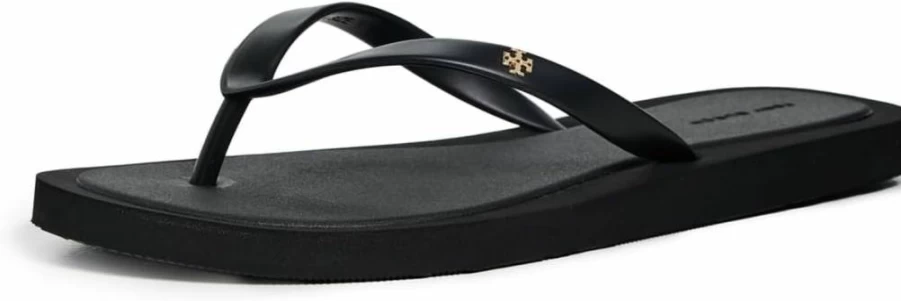 Tory Burch Women's Kira Padded Flip Flops | Comfortable Sandals with Cushioned Footbed | Stylish Slide Sandals for Women