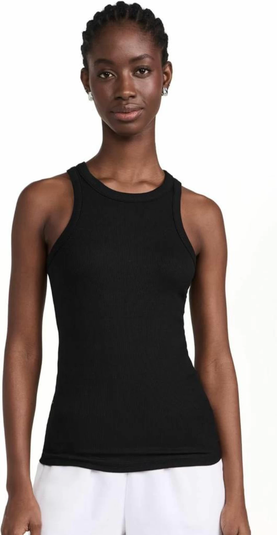 SPLITS59 Women's Kiki Ribbed Tank Top - Stretch Comfort Fit Yoga Casual Wear