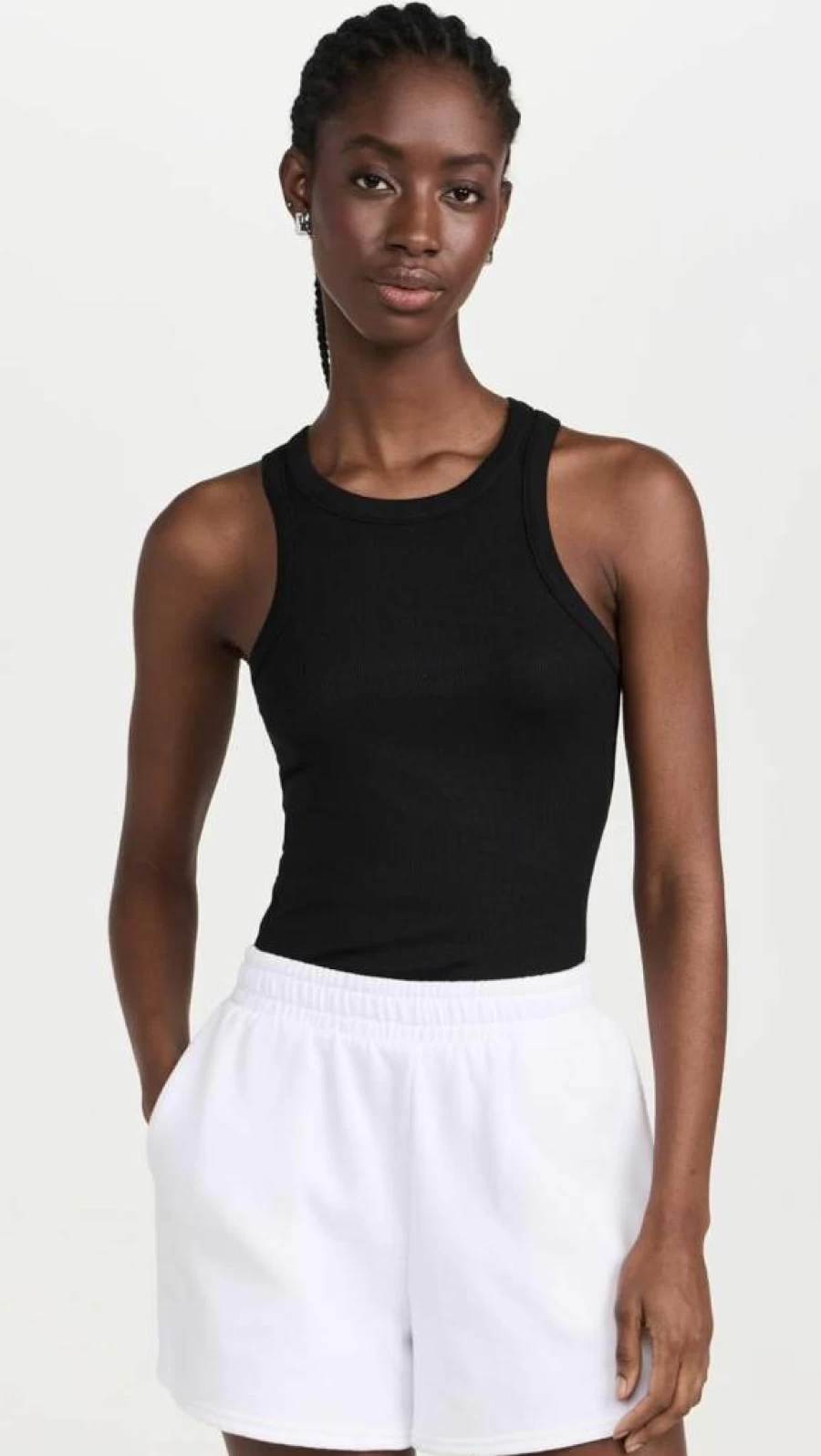 SPLITS59 Women's Kiki Ribbed Tank Top - Stretch Comfort Fit Yoga Casual Wear