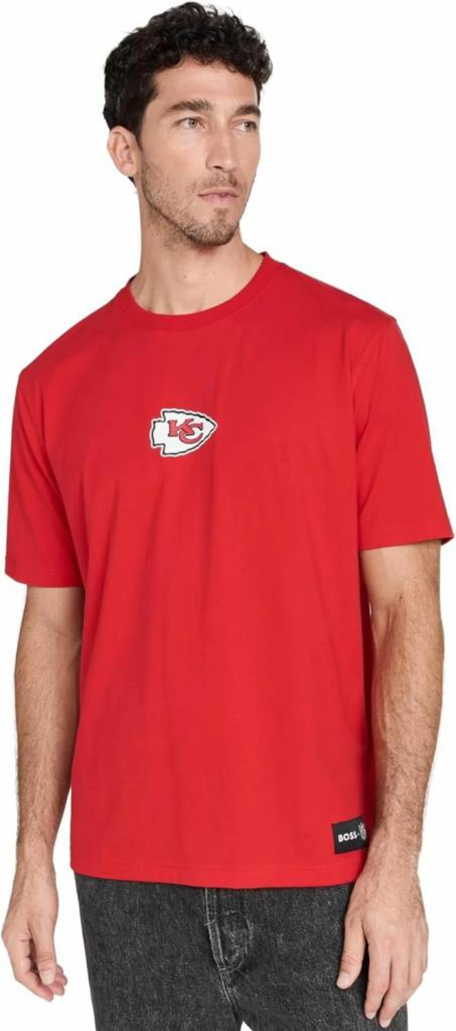 BOSS Men's Kansas City Chiefs Graphic Tee - Official NFL Football T-Shirt