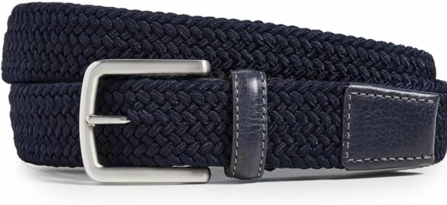 Faherty Men's Stretch Woven Belt - Comfortable & Stylish Casual Wear Belt for Men