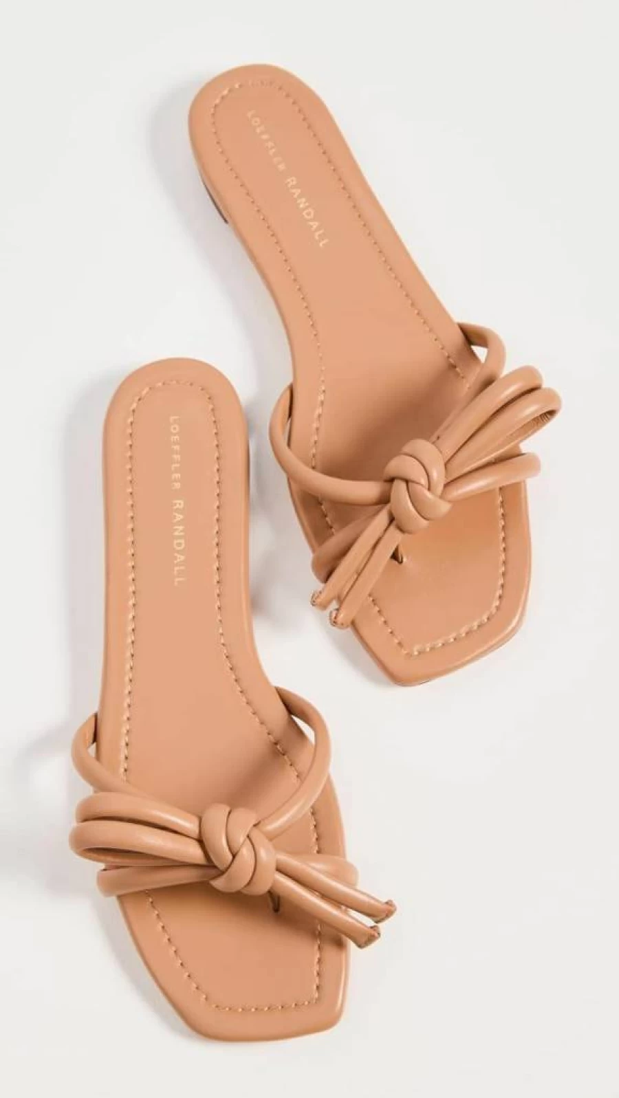 Loeffler Randall Hadley Women's Leather Bow Flat Sandals – Comfortable & Stylish Summer Shoes