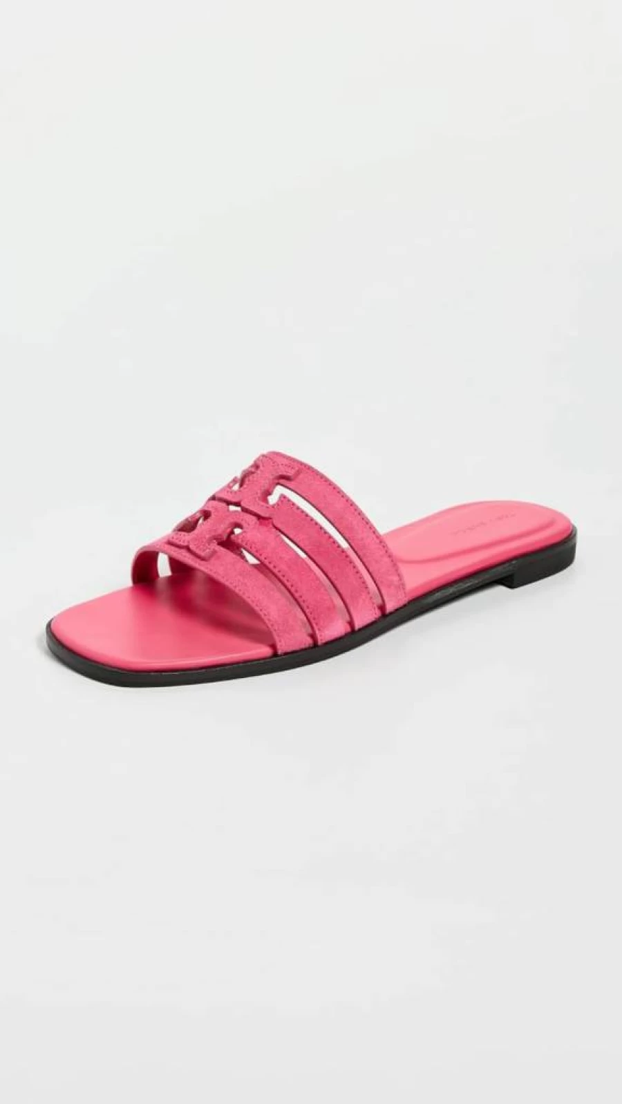 Tory Burch Women's Ines Cage Slide Sandals | Comfortable Leather Slides | Fashionable Summer Footwear