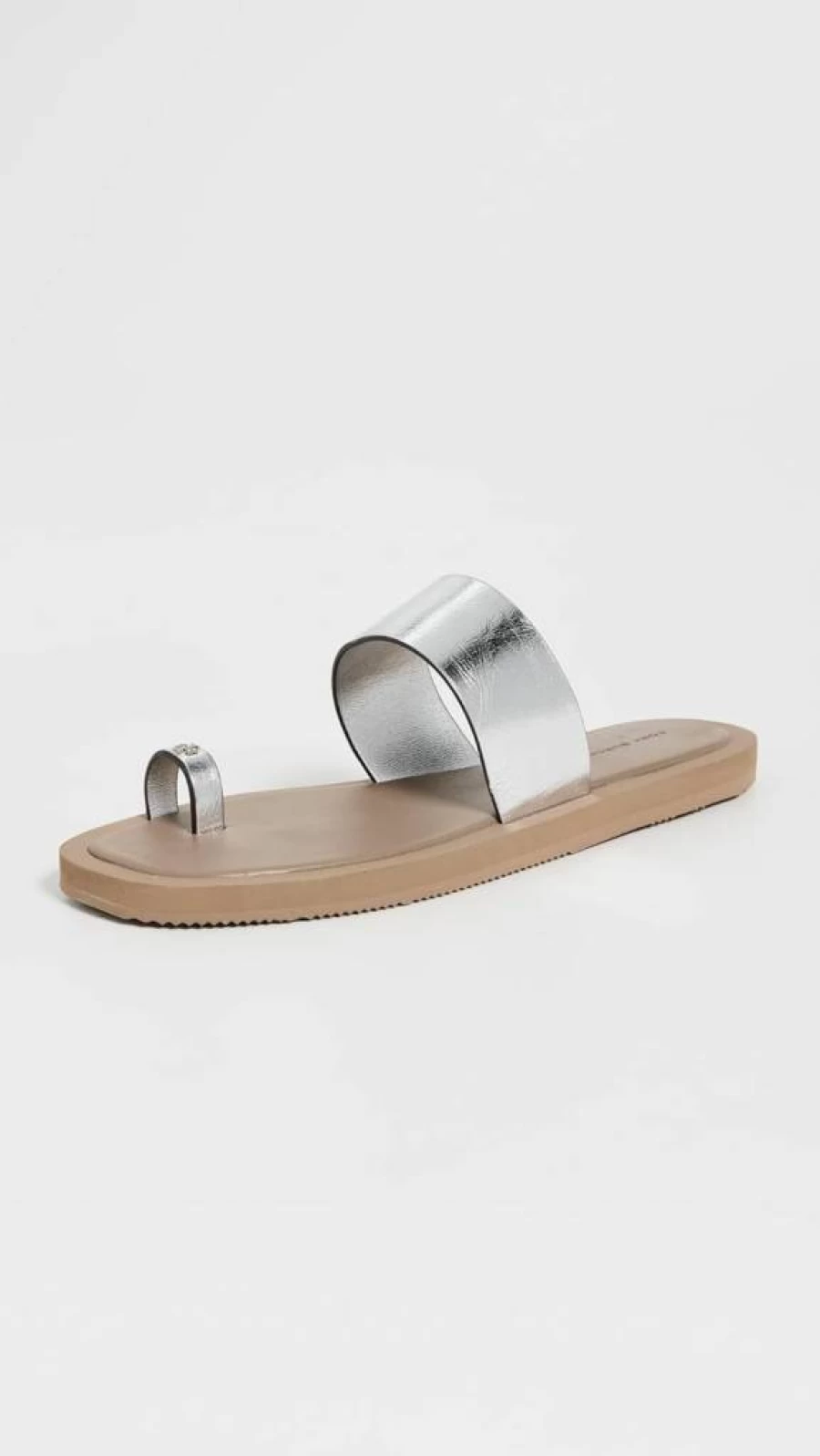 Tory Burch Women's Leather Flip Flops with Toe Ring Detail - Comfortable Sandals for Summer