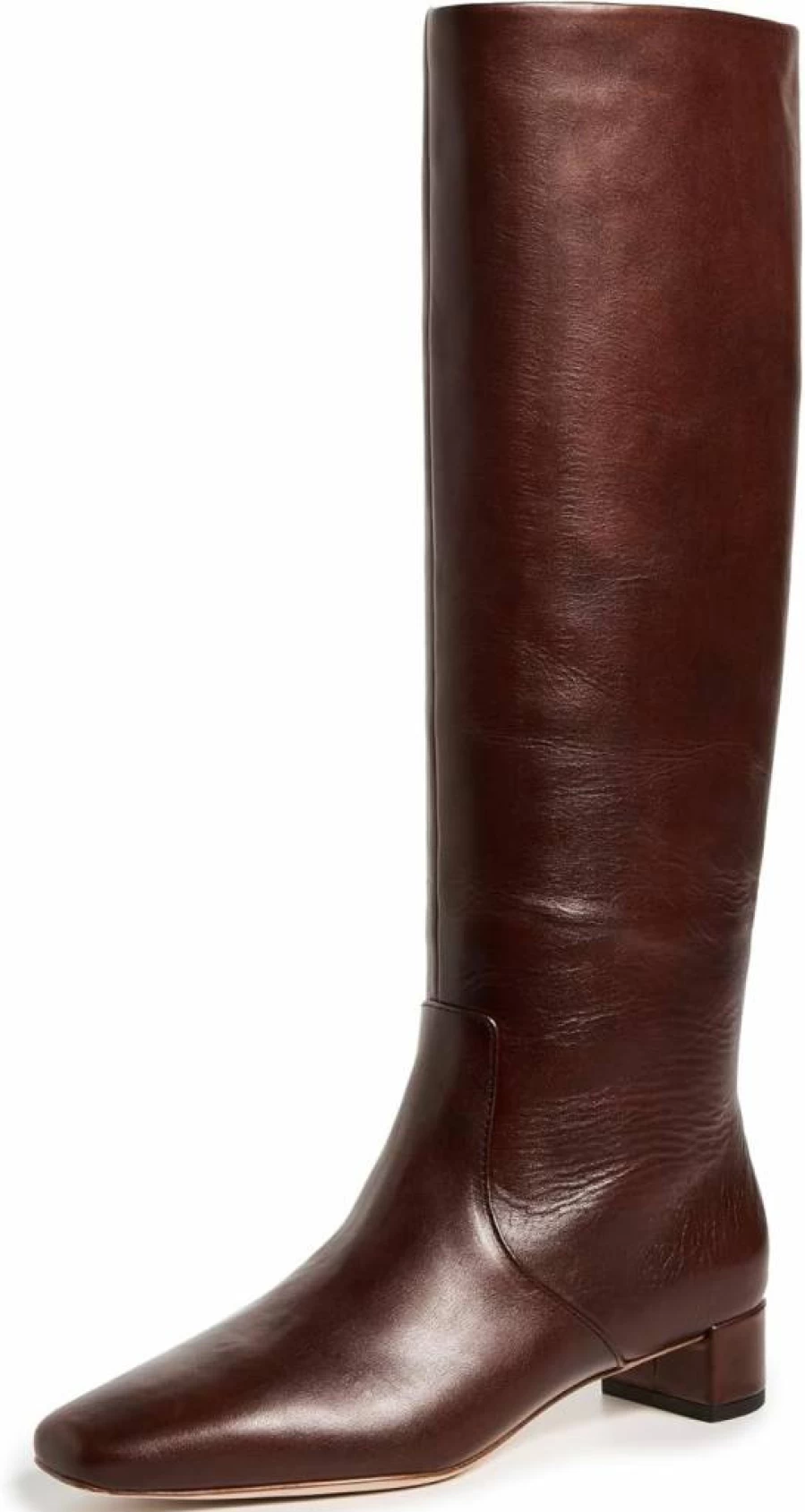 Loeffler Randall Women's Indy Low Heel Knee High Boots | Leather Tall Boots for Women
