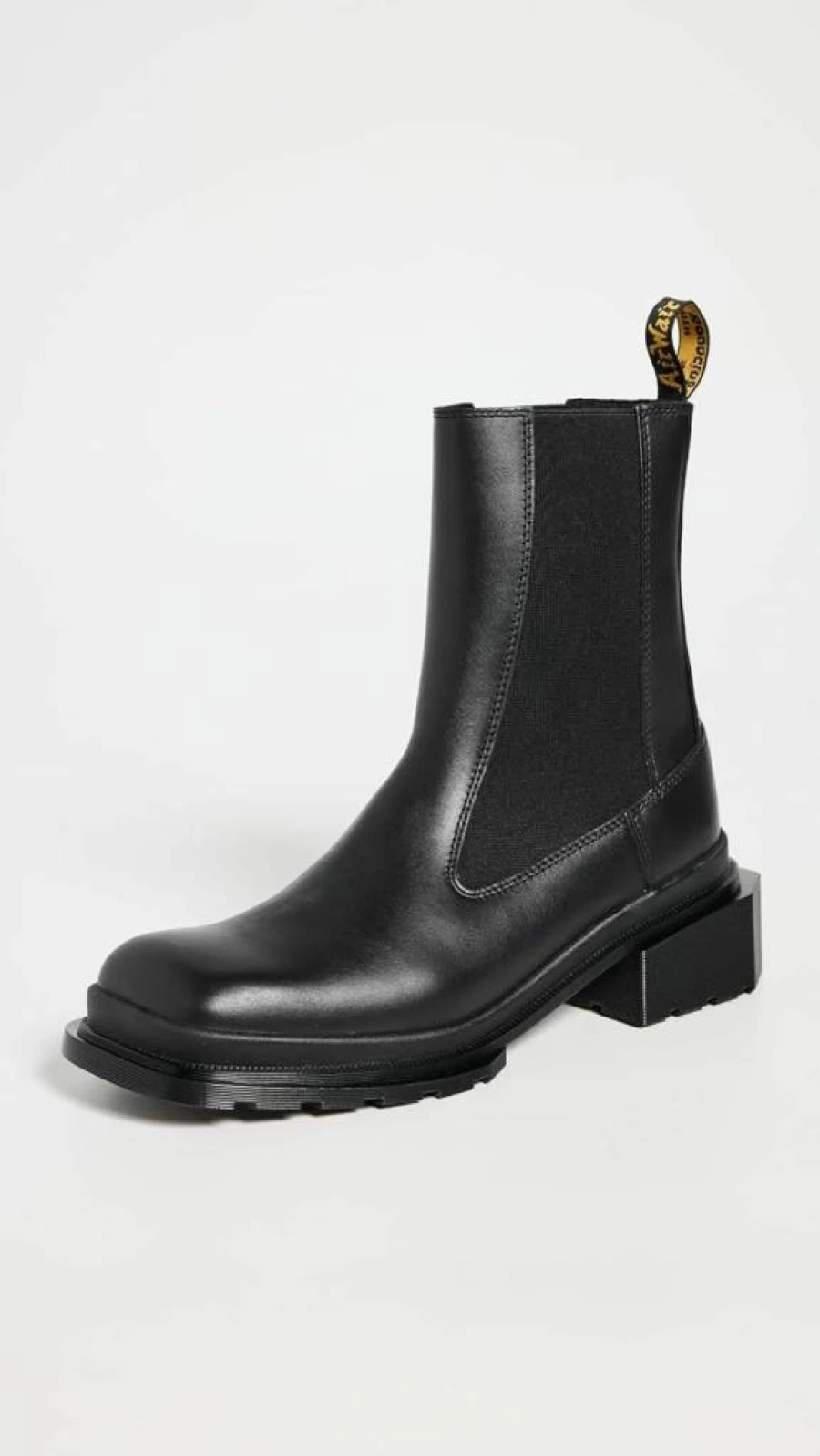 Dr. Martens Women's Maybole Leather Chelsea Boots - Slip-Resistant Ankle Booties with Comfort Cushion