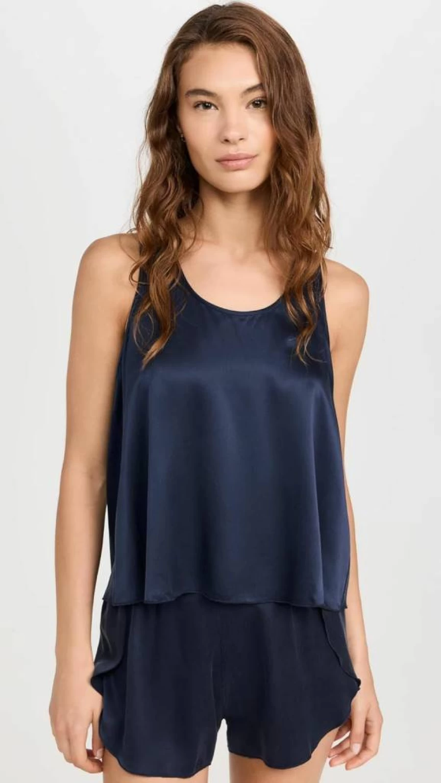 Lunya Washable Silk Pajama Set for Women - Tulip Back Design