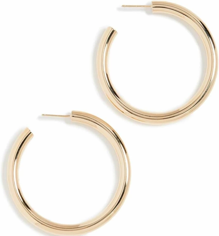 Jennifer Zeuner Medium Hoop Earrings for Women - Sterling Silver Huggie Hoops, Minimalist Jewelry Gift