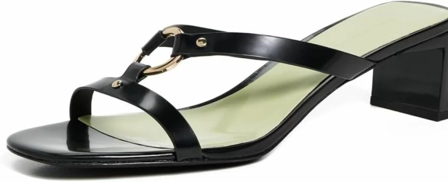 Tory Burch Women's Heeled Sandals - Elegant Ring Detail Dress Sandals for Women