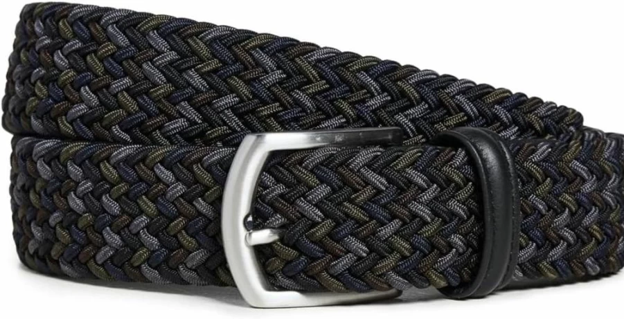 Anderson's Men's Casual Nylon Webbing Belt with Durable Metal Buckle for Everyday Wear