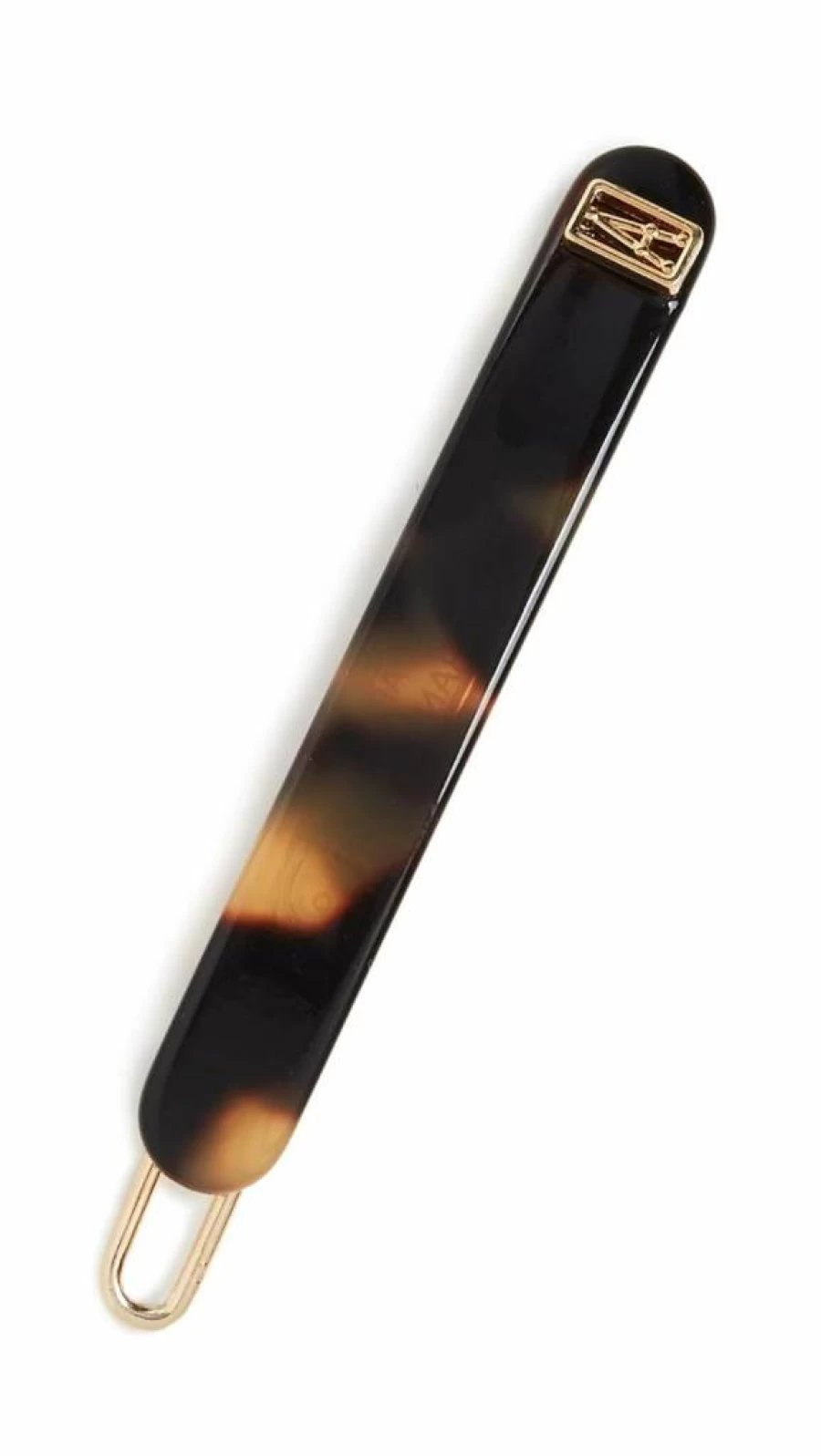 Alexandre de Paris Women's Elegant Black Barrette Hair Clip - One Size French Luxury Hair Accessory