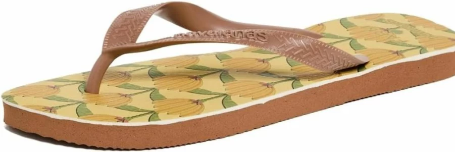 Havaianas Women's X Farm Rio Banana Print Flip Flops - Colorful Summer Sandals