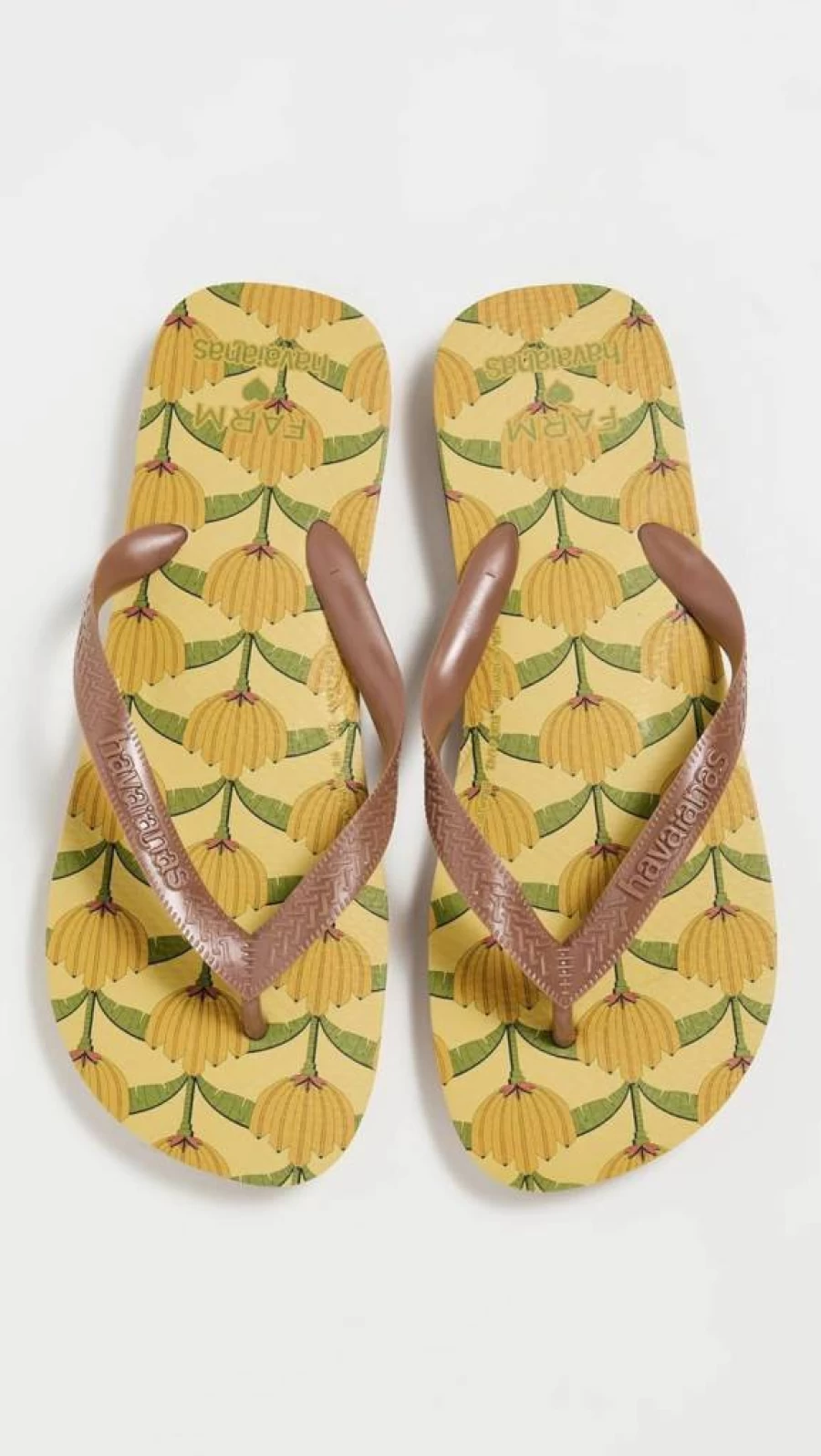 Havaianas Women's X Farm Rio Banana Print Flip Flops - Colorful Summer Sandals