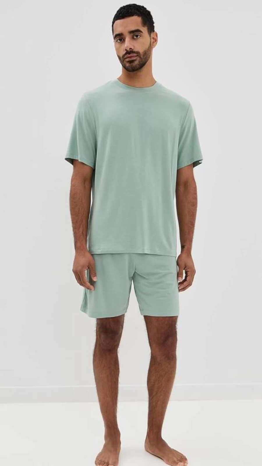 Eberjey Henry Men's Pajama Set - Soft Sleep Shorts & Comfortable Lounge PJs