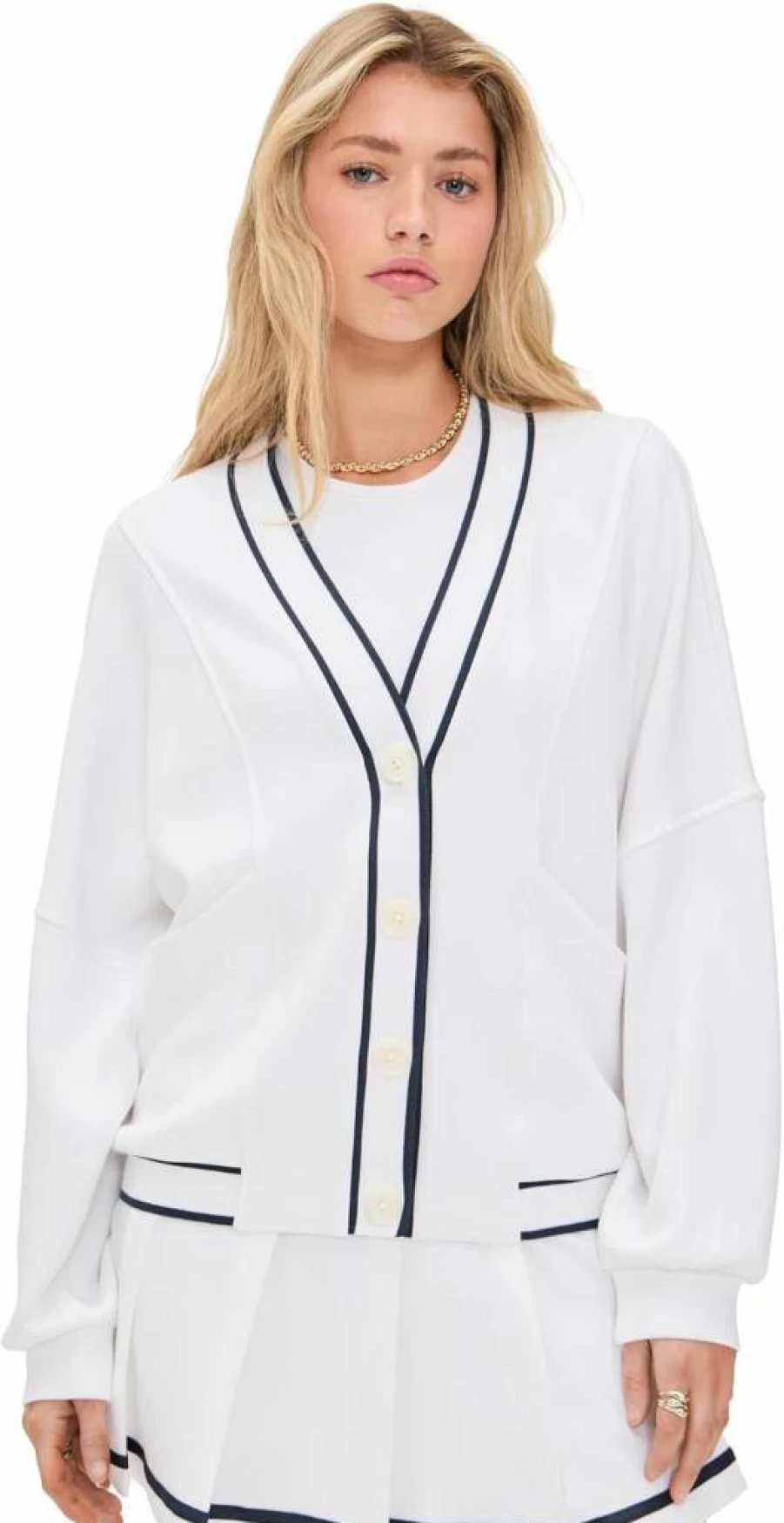 Varley Women's Decker Off Court Cardigan Sweater - Stylish Casual Knit Pullover for Women