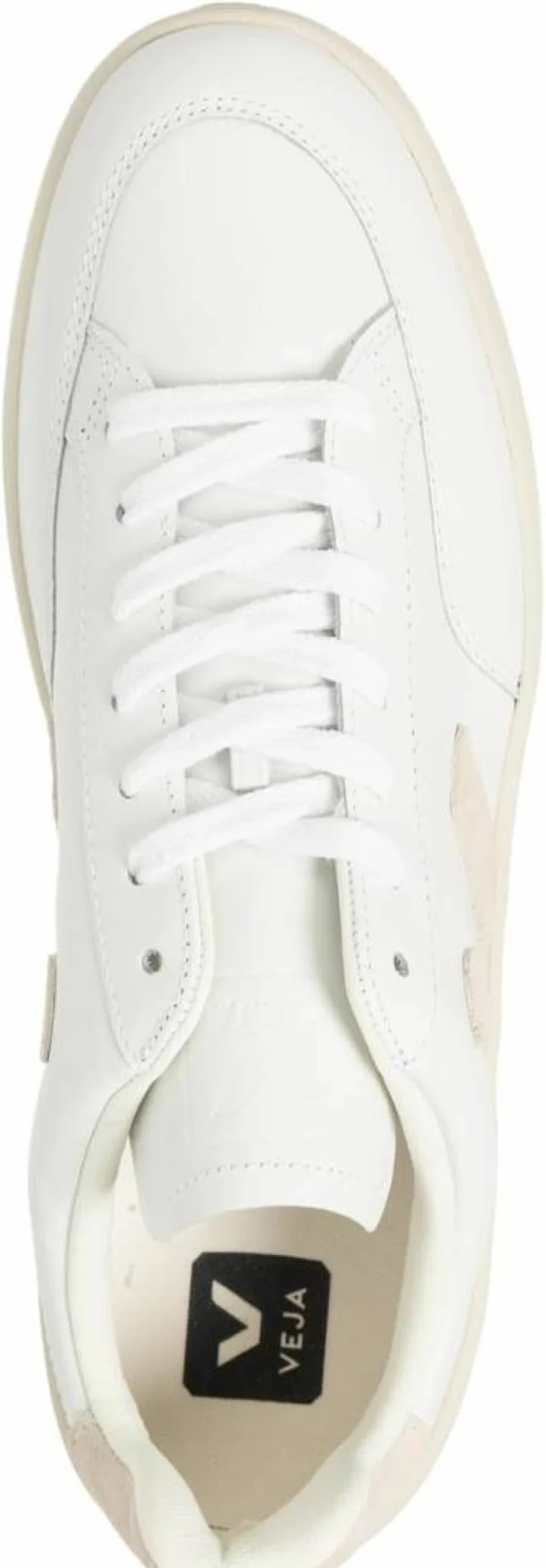 Veja Men's V-12 Vegan Leather Sneakers – Sustainable White Eco-Friendly Low-Top Shoes