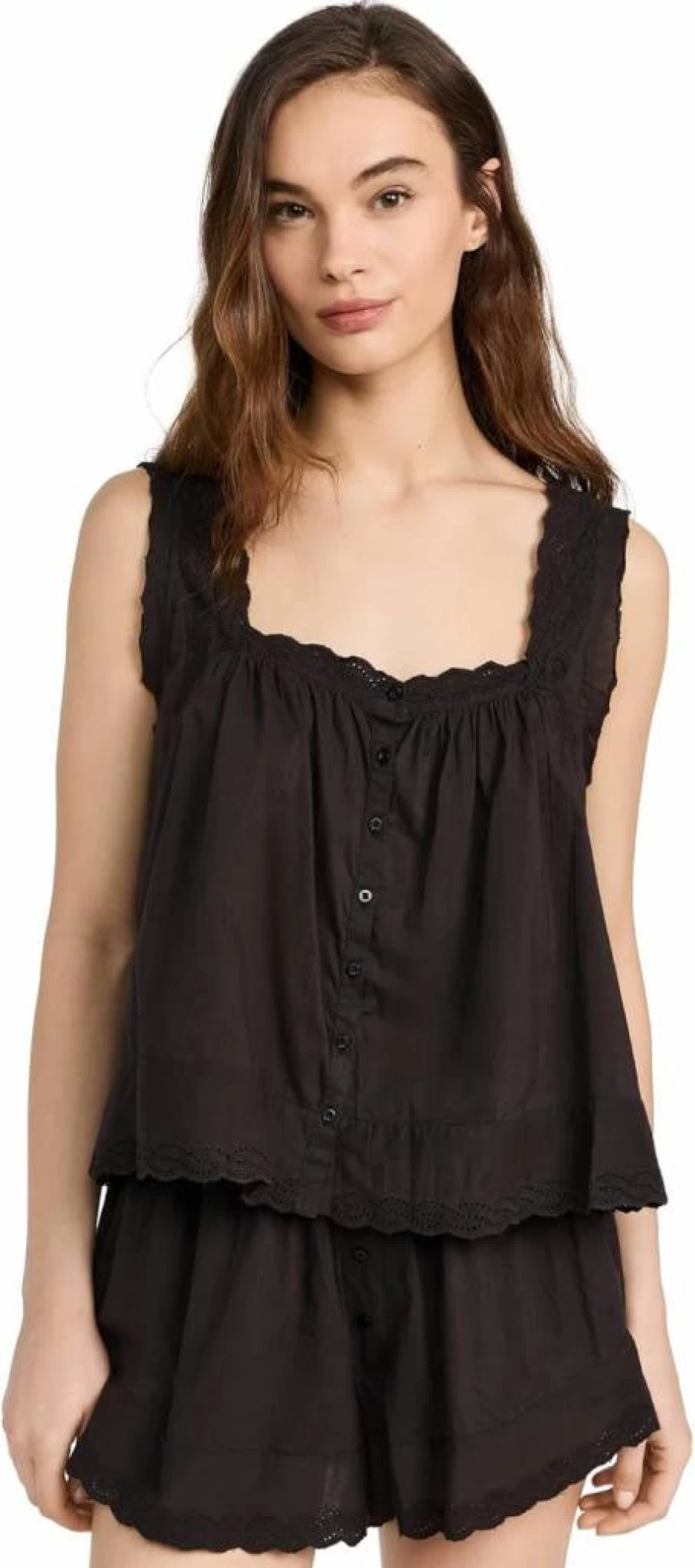 The Great Women's Eyelet Tank Top – Stylish & Breathable Summer Essential