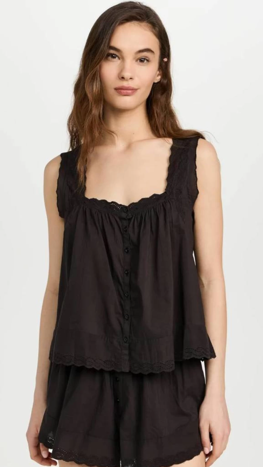 The Great Women's Eyelet Tank Top – Stylish & Breathable Summer Essential