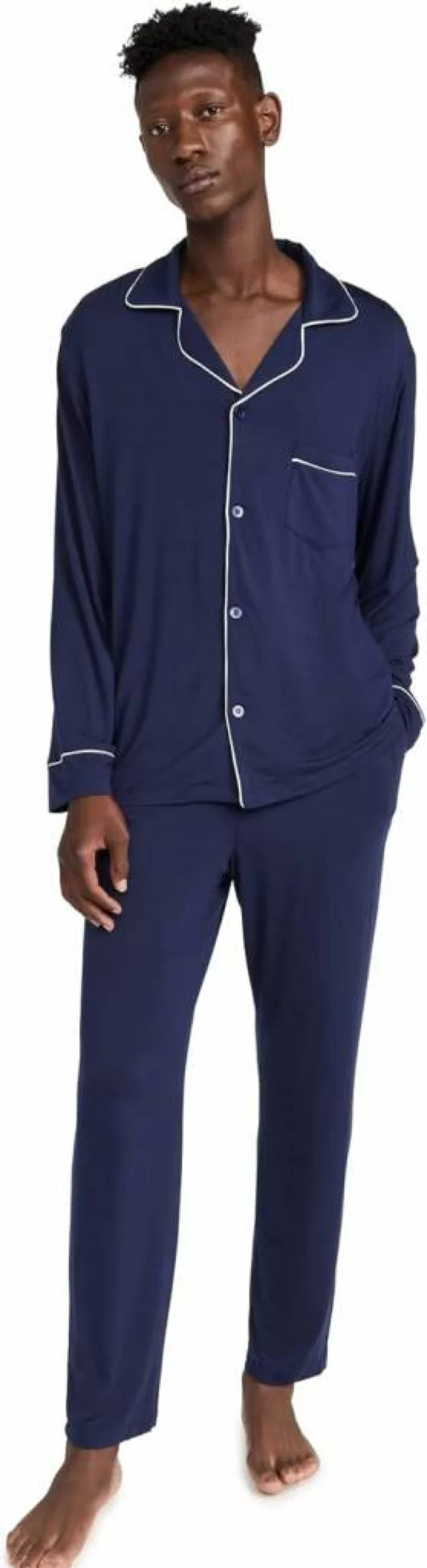 Eberjey Men's William Modal Long Pajamas - Soft Sleepwear for Comfortable Nights